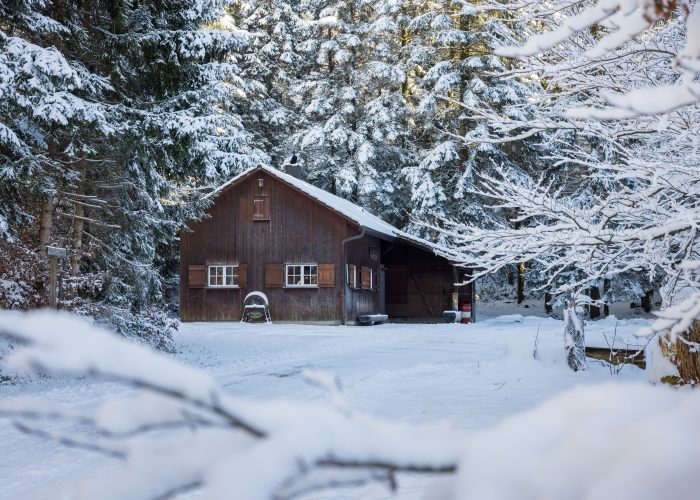 Waldhütte Herrliberg im Winter